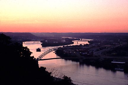 Ohio River at Sunset
